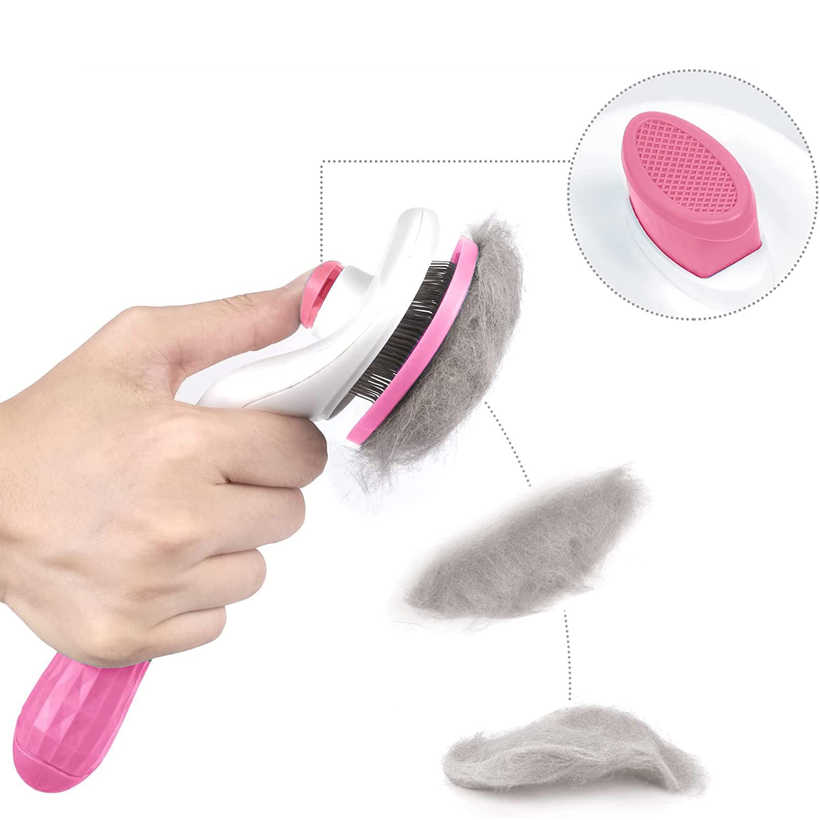 Pets Grooming Self Cleaning Slicker Massage Comb