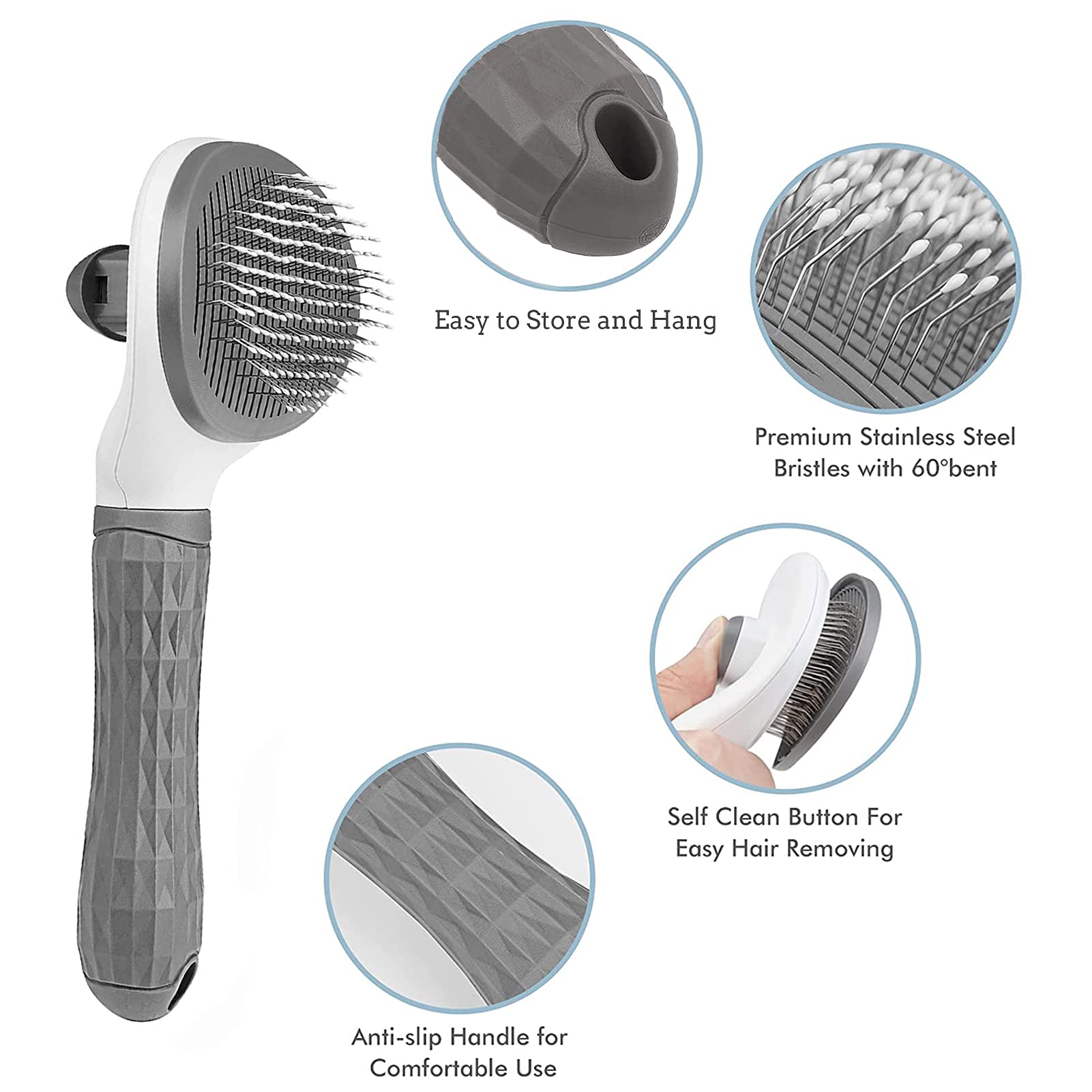 Pets Grooming Self Cleaning Slicker Massage Comb