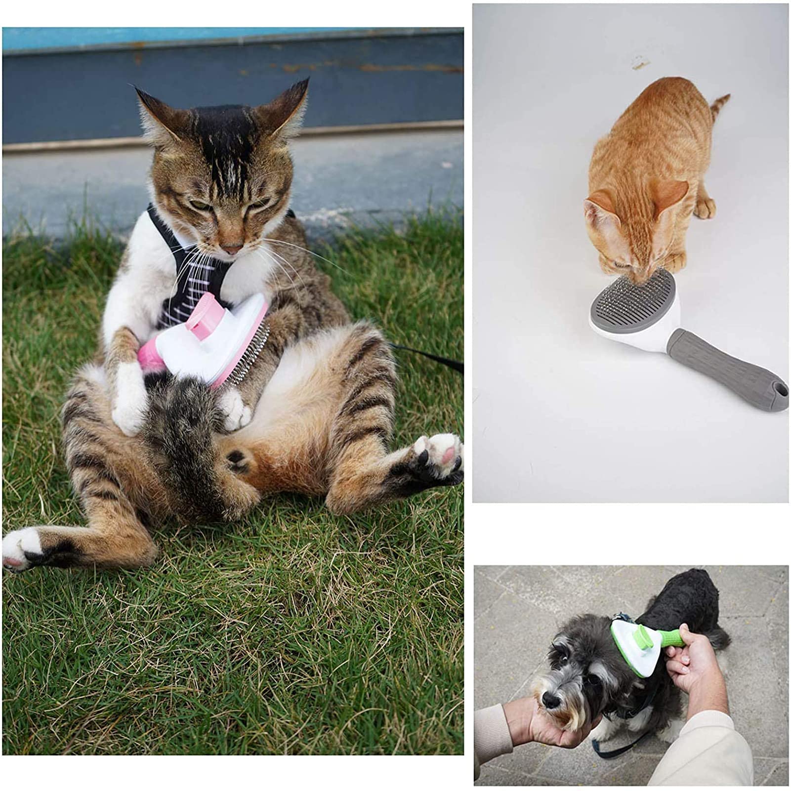 Pets Grooming Self Cleaning Slicker Massage Comb
