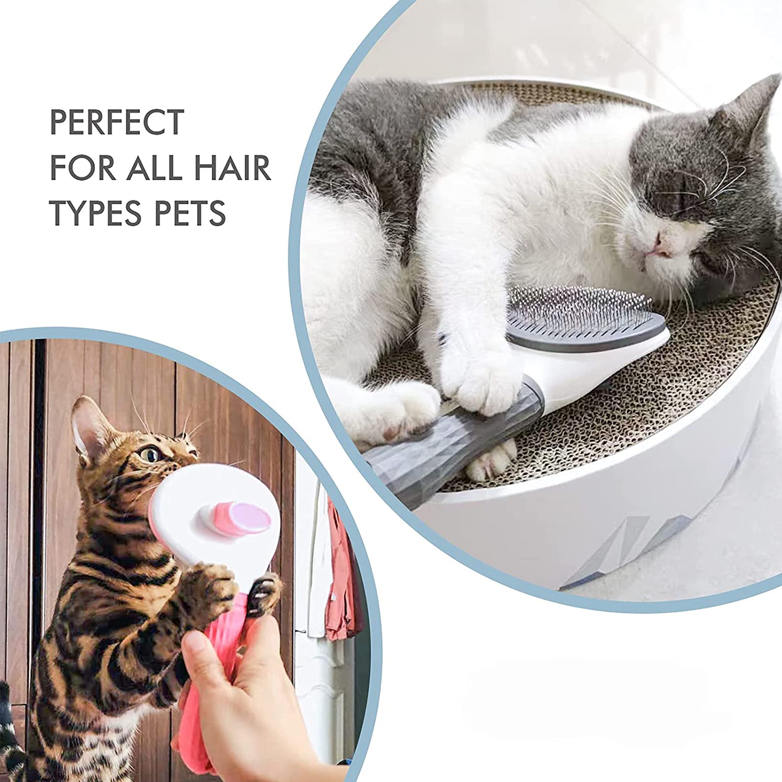 Pets Grooming Self Cleaning Slicker Massage Comb